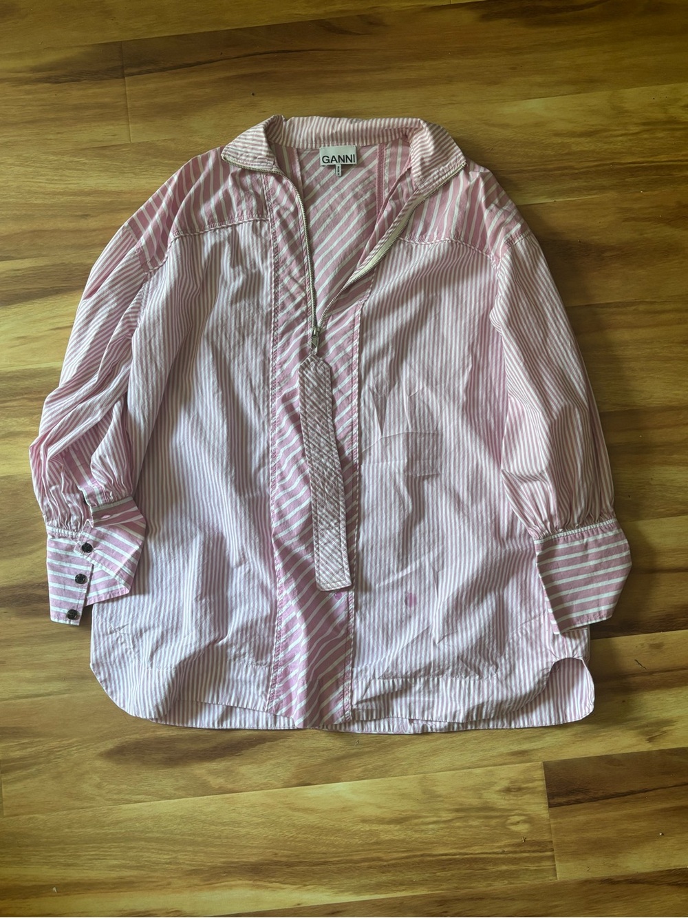 Ganni striped top